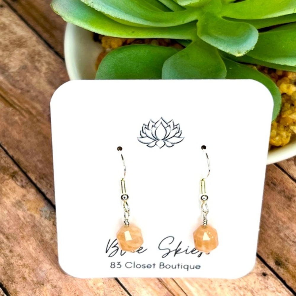 Sterling Silver Sunstone Earrings